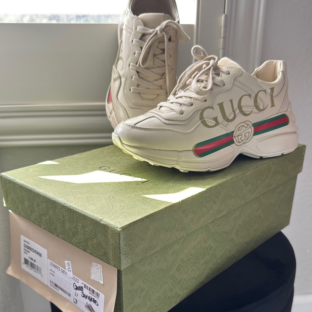 Gucci Cream Sneakers